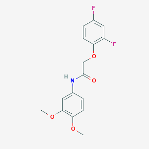 2-(2,4-difluorophenoxy)-N-(3,4-dimethoxyphenyl)acetamide