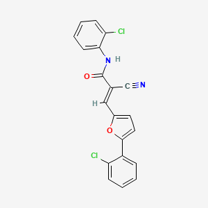 N-(2-chlorophenyl)-3-[5-(2-chlorophenyl)-2-furyl]-2-cyanoacrylamide