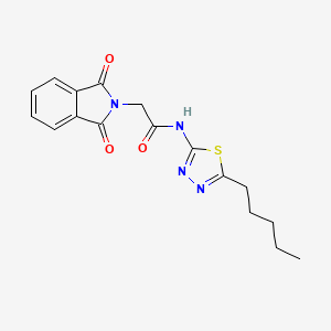 2-(1,3-DIOXO-2,3-DIHYDRO-1H-ISOINDOL-2-YL)-N-(5-PENTYL-1,3,4-THIADIAZOL-2-YL)ACETAMIDE