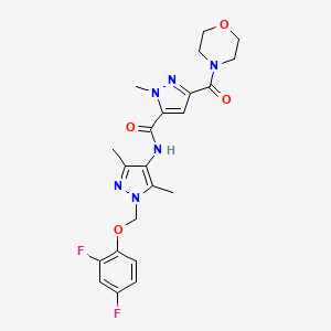 N~5~-{1-[(2,4-DIFLUOROPHENOXY)METHYL]-3,5-DIMETHYL-1H-PYRAZOL-4-YL}-1-METHYL-3-(MORPHOLINOCARBONYL)-1H-PYRAZOLE-5-CARBOXAMIDE