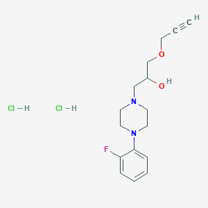 1-[4-(2-fluorophenyl)-1-piperazinyl]-3-(2-propyn-1-yloxy)-2-propanol dihydrochloride