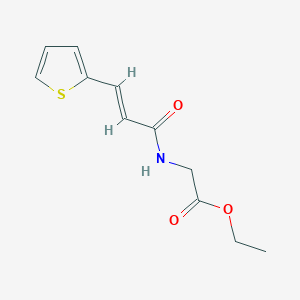 molecular formula C11H13NO3S B4564714 ethyl N-[3-(2-thienyl)acryloyl]glycinate 