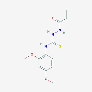 N-(2,4-dimethoxyphenyl)-2-propionylhydrazinecarbothioamide