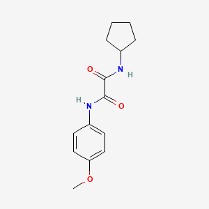 N-cyclopentyl-N'-(4-methoxyphenyl)ethanediamide