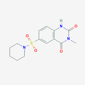 3-methyl-6-(piperidin-1-ylsulfonyl)quinazoline-2,4(1H,3H)-dione