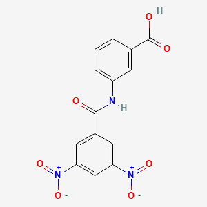 3-[(3,5-dinitrobenzoyl)amino]benzoic acid