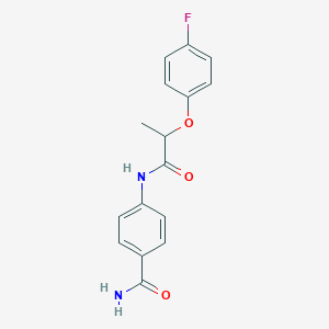 4-{[2-(4-fluorophenoxy)propanoyl]amino}benzamide