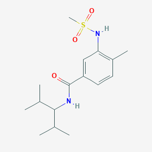 N-(1-isopropyl-2-methylpropyl)-4-methyl-3-[(methylsulfonyl)amino]benzamide