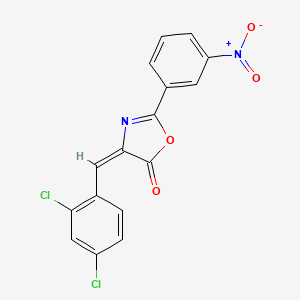 4-(2,4-dichlorobenzylidene)-2-(3-nitrophenyl)-1,3-oxazol-5(4H)-one