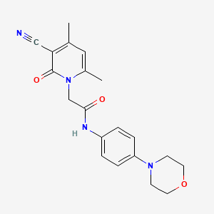 2-(3-cyano-4,6-dimethyl-2-oxopyridin-1(2H)-yl)-N-(4-morpholin-4-ylphenyl)acetamide