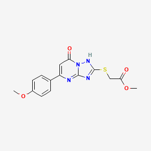 Methyl {[7-hydroxy-5-(4-methoxyphenyl)[1,2,4]triazolo[1,5-a]pyrimidin-2-yl]sulfanyl}acetate