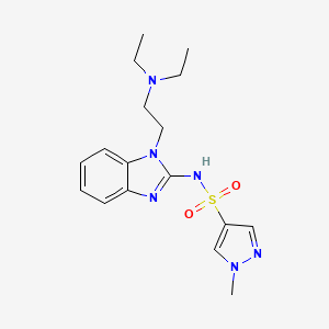 N~4~-{1-[2-(DIETHYLAMINO)ETHYL]-1H-1,3-BENZIMIDAZOL-2-YL}-1-METHYL-1H-PYRAZOLE-4-SULFONAMIDE