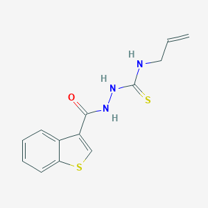 molecular formula C13H13N3OS2 B456508 N-allyl-2-(1-benzothien-3-ylcarbonyl)hydrazinecarbothioamide 