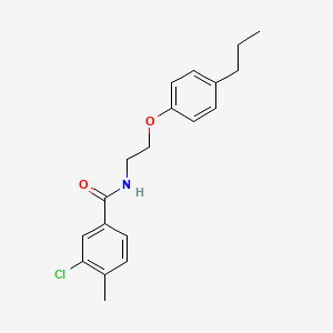 3-chloro-4-methyl-N-[2-(4-propylphenoxy)ethyl]benzamide