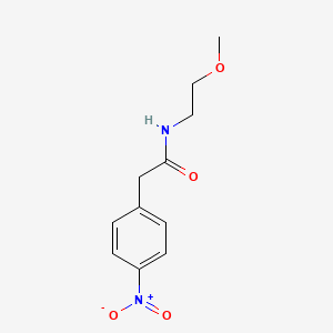 N-(2-methoxyethyl)-2-(4-nitrophenyl)acetamide