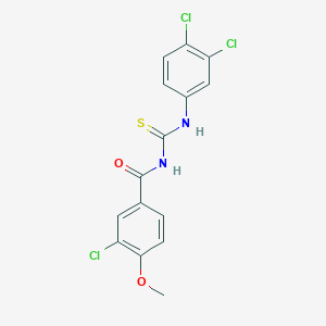 3-chloro-N-[(3,4-dichlorophenyl)carbamothioyl]-4-methoxybenzamide