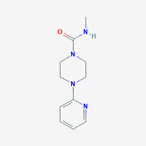 molecular formula C11H16N4O B4565129 N-methyl-4-(2-pyridinyl)-1-piperazinecarboxamide 