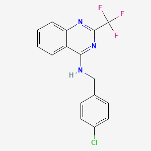 N-(4-chlorobenzyl)-2-(trifluoromethyl)-4-quinazolinamine