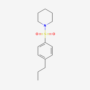 molecular formula C14H21NO2S B4565158 1-[(4-propylphenyl)sulfonyl]piperidine 