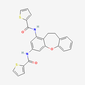 N,N'-10,11-dihydrodibenzo[b,f]oxepine-1,3-diyldithiophene-2-carboxamide