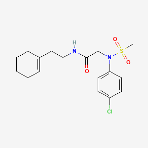 N~2~-(4-chlorophenyl)-N~1~-[2-(1-cyclohexen-1-yl)ethyl]-N~2~-(methylsulfonyl)glycinamide