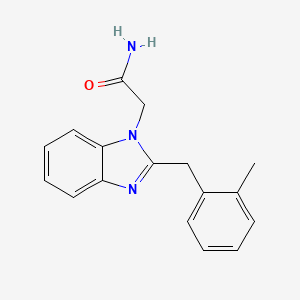 2-{2-[(2-METHYLPHENYL)METHYL]-1H-1,3-BENZODIAZOL-1-YL}ACETAMIDE