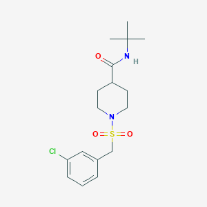 N-TERT-BUTYL-1-[(3-CHLOROPHENYL)METHANESULFONYL]PIPERIDINE-4-CARBOXAMIDE