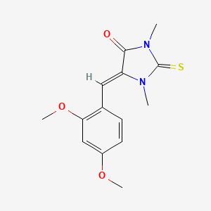 5-(2,4-dimethoxybenzylidene)-1,3-dimethyl-2-thioxo-4-imidazolidinone