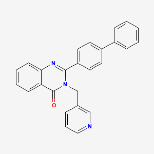 2-(4-biphenylyl)-3-(3-pyridinylmethyl)-4(3H)-quinazolinone