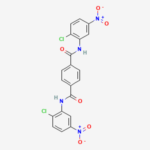 molecular formula C20H12Cl2N4O6 B4565368 N,N'-BIS-(2-CHLORO-5-NITRO-PHENYL)-TEREPHTHALAMIDE 