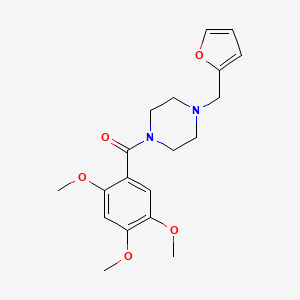 [4-(2-FURYLMETHYL)PIPERAZINO](2,4,5-TRIMETHOXYPHENYL)METHANONE