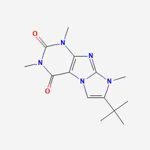 7-Tert-butyl-2,4,6-trimethylpurino[7,8-a]imidazole-1,3-dione