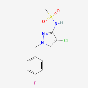 N-[4-chloro-1-(4-fluorobenzyl)-1H-pyrazol-3-yl]methanesulfonamide