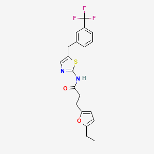 3-(5-ethylfuran-2-yl)-N-{5-[3-(trifluoromethyl)benzyl]-1,3-thiazol-2-yl}propanamide