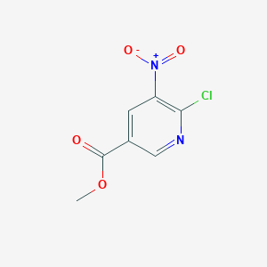 molecular formula C7H5ClN2O4 B045655 6-氯-5-硝基烟酸甲酯 CAS No. 59237-53-5