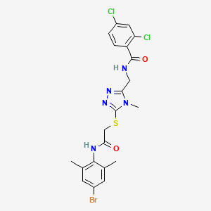 N-[[5-[2-(4-bromo-2,6-dimethylanilino)-2-oxoethyl]sulfanyl-4-methyl-1,2,4-triazol-3-yl]methyl]-2,4-dichlorobenzamide