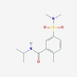 5-(dimethylsulfamoyl)-2-methyl-N-(propan-2-yl)benzamide