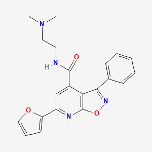 N-[2-(dimethylamino)ethyl]-6-(2-furyl)-3-phenylisoxazolo[5,4-b]pyridine-4-carboxamide