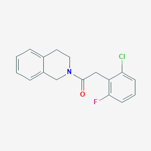 2-(2-CHLORO-6-FLUOROPHENYL)-1-(1,2,3,4-TETRAHYDROISOQUINOLIN-2-YL)ETHAN-1-ONE