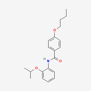 molecular formula C20H25NO3 B4565603 4-butoxy-N-(2-isopropoxyphenyl)benzamide 