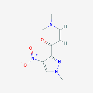 (2Z)-3-(dimethylamino)-1-(1-methyl-4-nitropyrazol-3-yl)prop-2-en-1-one