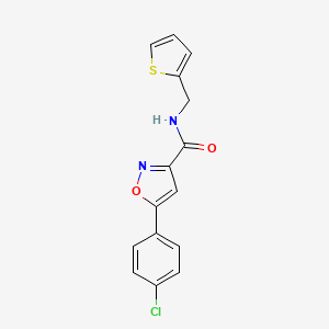 5-(4-chlorophenyl)-N-(2-thienylmethyl)-3-isoxazolecarboxamide