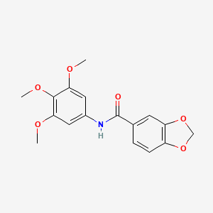 N-(3,4,5-trimethoxyphenyl)-1,3-benzodioxole-5-carboxamide