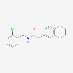 N-(2-chlorobenzyl)-2-(5,6,7,8-tetrahydronaphthalen-2-yl)acetamide