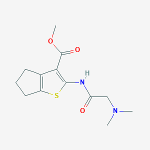 METHYL 2-[2-(DIMETHYLAMINO)ACETAMIDO]-4H,5H,6H-CYCLOPENTA[B]THIOPHENE-3-CARBOXYLATE