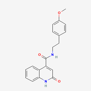 N-[2-(4-methoxyphenyl)ethyl]-2-oxo-1H-quinoline-4-carboxamide