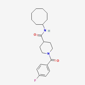 N-cyclooctyl-1-(4-fluorobenzoyl)-4-piperidinecarboxamide