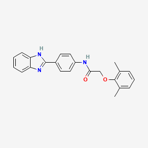 N-[4-(1H-benzimidazol-2-yl)phenyl]-2-(2,6-dimethylphenoxy)acetamide