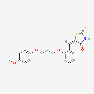 5-{2-[3-(4-methoxyphenoxy)propoxy]benzylidene}-2-thioxo-1,3-thiazolidin-4-one