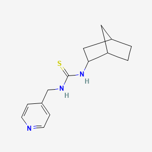 molecular formula C14H19N3S B4565746 N-bicyclo[2.2.1]hept-2-yl-N'-(4-pyridinylmethyl)thiourea 